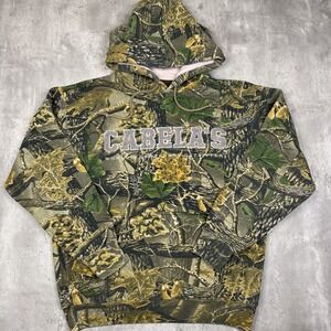 Cabela's Women's Camo Hoodie Sweatshirt Outdoor Pink Spellout Seclusion 3D Small